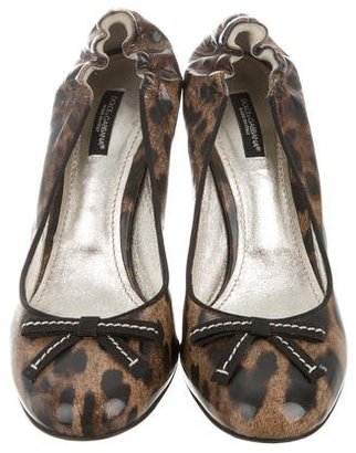 Dolce & Gabbana Patent Leather Leopard Pumps