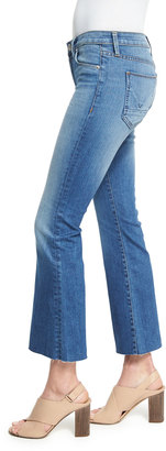 Hudson Mia Flare-Leg Cropped Jeans, Carve