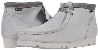 Clarks Wallabee Boot GTX (Light Grey Textile) Men's Shoes - ShopStyle