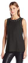 Thumbnail for your product : Calvin Klein Women's S/l Top with Grommets