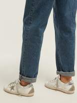 Thumbnail for your product : Golden Goose Super Star Low Top Leather Trainers - Womens - White Silver