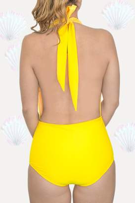 Fridasch swimwear Yellow One-Piece Swimsuit