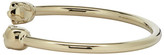 Thumbnail for your product : Alexander McQueen Gold Twin Thin Skull Bracelet