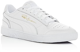 all white leather pumas
