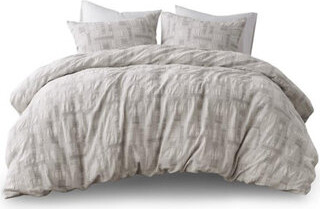 mobai Cotton Jacquard Oversized Comforter Set of 3
