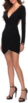 Thumbnail for your product : La Femme Long Sleeve Jersey Body-Con Dress