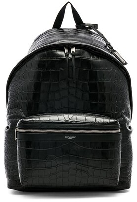 saint laurent croc backpack