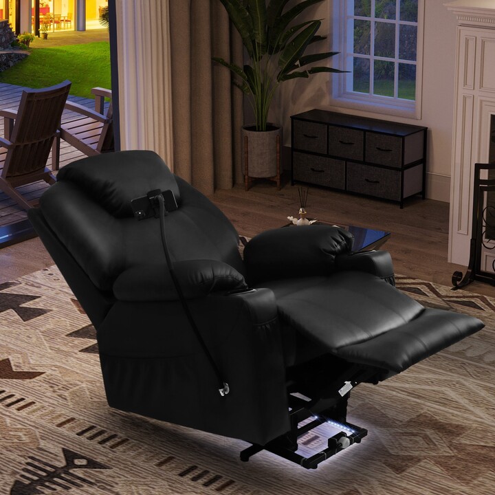 Moasis Faux Leather Reclining Chair Massage with LED and Mobile Phone  Holder - ShopStyle Armchairs & Recliners