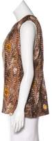 Thumbnail for your product : Tory Burch Printed Silk Sleeveless Top