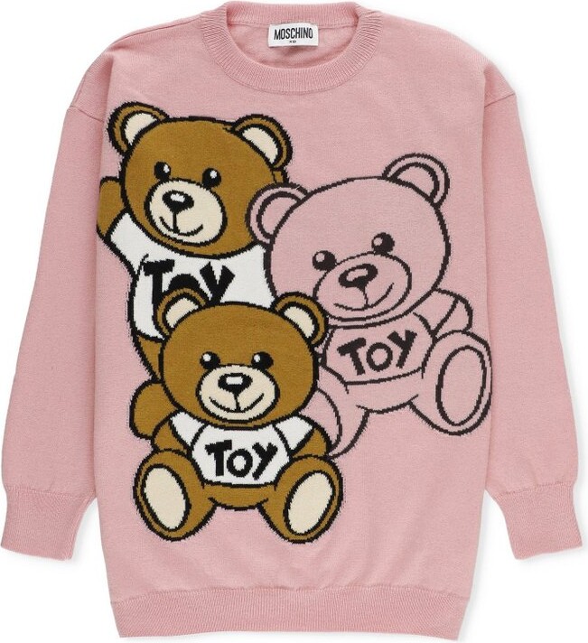 MOSCHINO BAMBINO Teddy Friends Crewneck Jumper