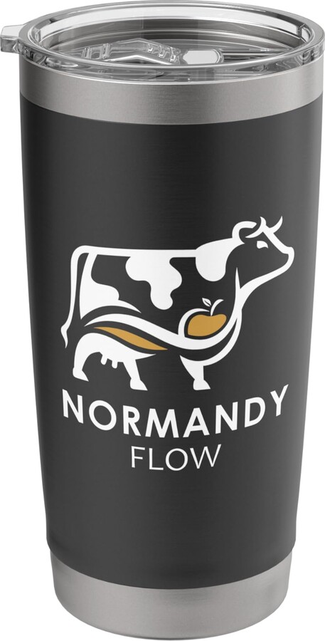 Normandy France Cow Cider Tradition Culture French Normandy Flow Norman Cow and Cider France French Culture Stainless Steel Insulated Tumbler