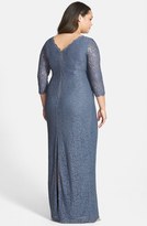 Thumbnail for your product : Adrianna Papell Scalloped Lace Gown (Plus Size)