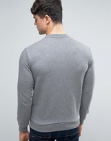 Thumbnail for your product : Armani Jeans Logo Crew Sweatshirt Regular Fit In Grey Marl