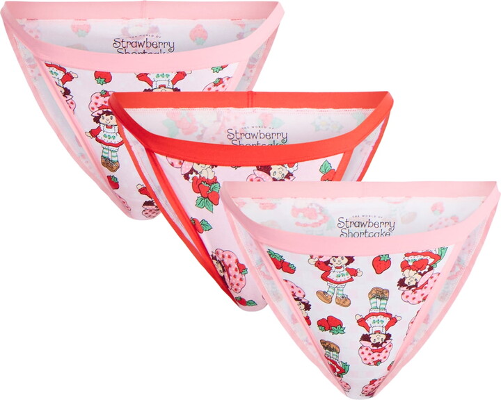 Strawberry Shortcake Women’s Bikini Panties, 3-Pack, Sizes S-XXL