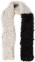 Thumbnail for your product : Karl Donoghue Two-tone Shearling Scarf