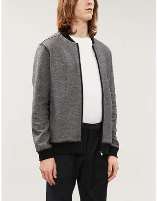 BOSS Stretch-cotton knitted cardigan
