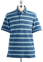 Thumbnail for your product : Black Brown 1826 Striped Short Sleeved Polo