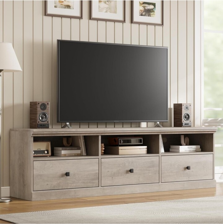 gaomon Tv Stand for in Tv Entertainment Center with Storage Drawer Mid-Century Modern Tv Console with Open Shelves