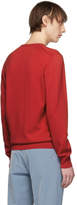Thumbnail for your product : Givenchy Red Vertical Logo Sweater