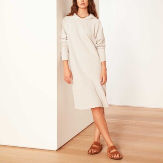 James Perse French Terry Hooded Raglan Dress