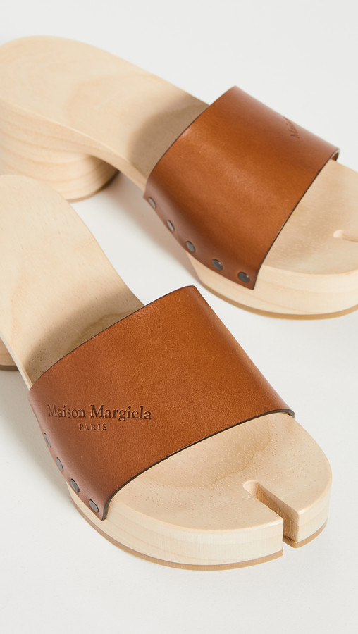 wooden clog sandals