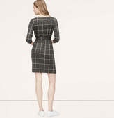 Thumbnail for your product : LOFT Tall Windowpane Tie Waist Dress