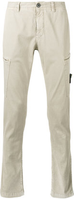 Stone Island patch pocket trousers - men - Cotton/Spandex/Elastane - 34