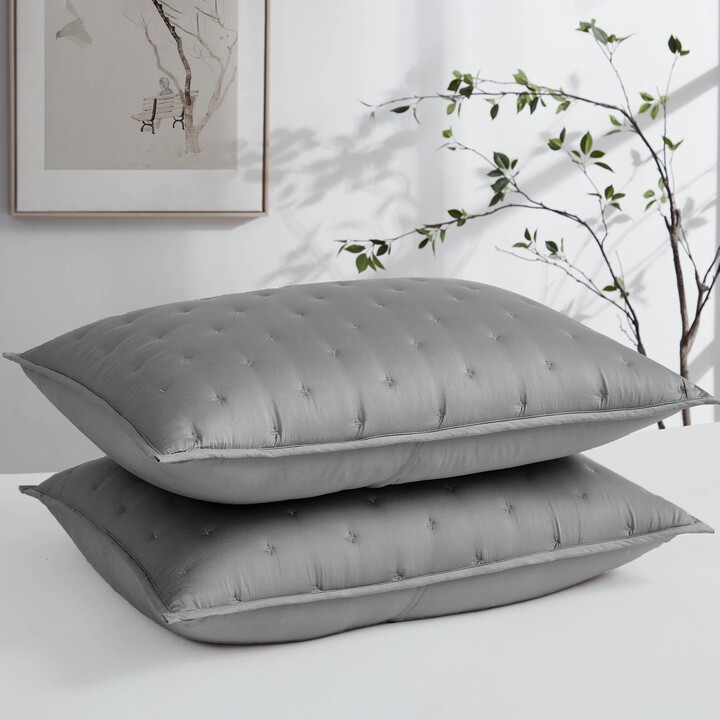 SouthShore Fine Linens Luxurious 2-Piece Quilted Sham Set