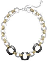 Thumbnail for your product : Alfani Tri-Tone Link Short Necklace