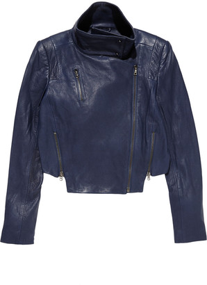 J Brand Connix leather biker jacket