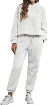 Thumbnail for your product : suanret Pyjamas for Women Sets PJs Comfy Warm Fleece Two Piece Pyjama Set and Bottoms Sweatsuit Set Long Sleeve Christmas Loungewear Nightwear Sleepwear Tracksuit Outfit for Girls Ladies (XXL
