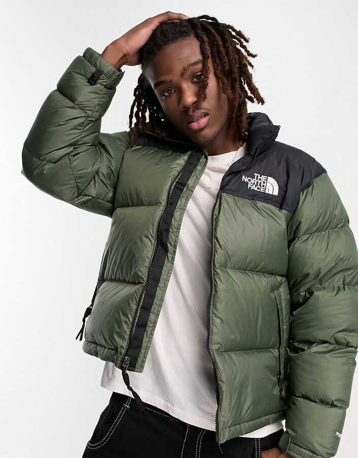 The North Face 1996 Retro Nuptse down puffer jacket in olive green -  ShopStyle