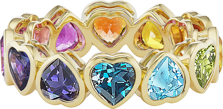 Emily P. Wheeler I Heart Rainbows 18K Yellow Gold Sapphire Ring