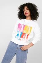 Thumbnail for your product : Nasty Gal Womens RuPaul Graphic Sweatshirt - White - XS
