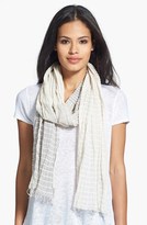 Thumbnail for your product : Eileen Fisher Textured Stripe Cotton Scarf