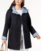 Thumbnail for your product : Jones New York Plus Size Colorblocked Raincoat