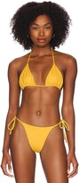 Thumbnail for your product : AEXAE Tyra Tie Neck Bikini Top