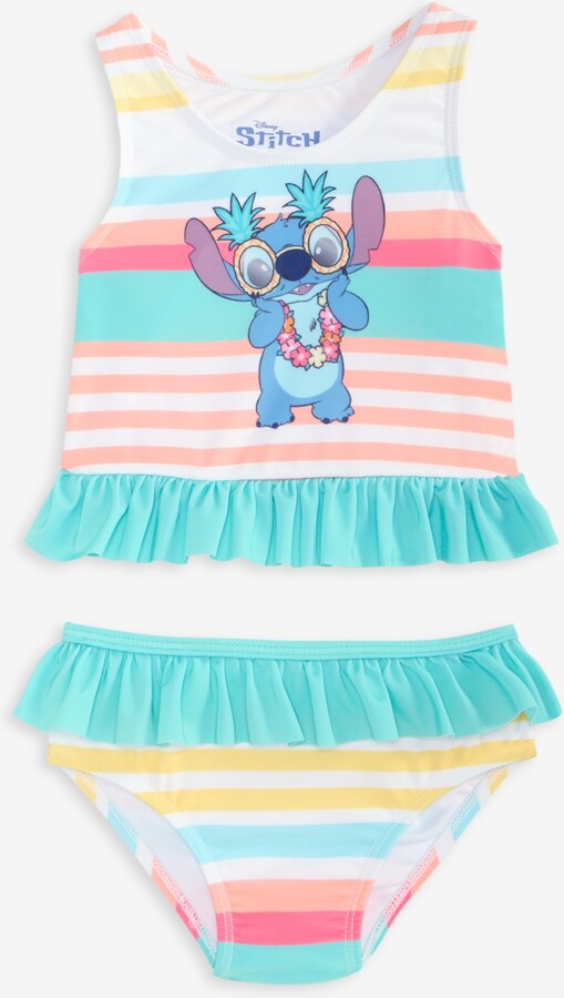 Dream Wave Dreamwave Stitch Toddler Girls' 2T-4T Striped 2-Piece Tankini Swimsuit