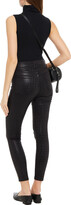 Thumbnail for your product : J Brand Leenah croc-effect high-rise skinny jeans