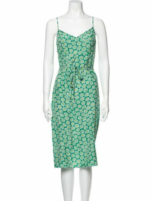 HVN Lily Slip Midi Length Dress Green ShopStyle