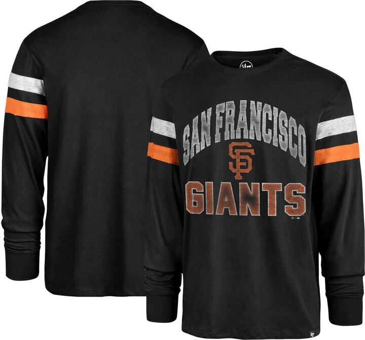 47 Men's Black San Francisco Giants Irving Long Sleeve T-shirt - ShopStyle
