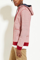 Thumbnail for your product : Forever 21 Striped Cotton-Blend Hoodie