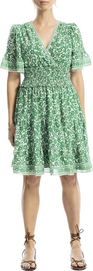 Max Studio Surplice Bell Sleeve Dress