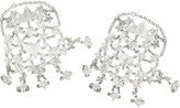 Thumbnail for your product : Alexander McQueen Set of two silver-plated ivy leaves finger bracelets