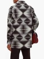 Thumbnail for your product : Pendleton Brownsville Intarsia Wool And Cotton-blend Coat - Grey Multi