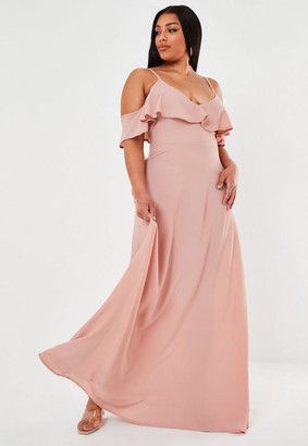 entwine cold shoulder maxi dress
