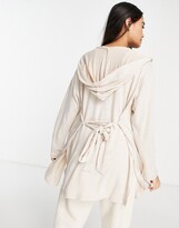 Thumbnail for your product : Lindex exclusive Nora lounge hooded cardigan in cream