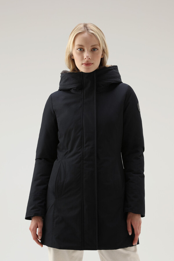 Womens Parka With Detachable Faux Fur Lined Hood | ShopStyle