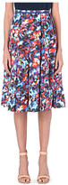 Thumbnail for your product : Saloni Bettina printed midi-skirt Cosmic pansey