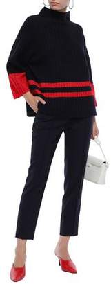 By Malene Birger Striped Ribbed-knit Sweater